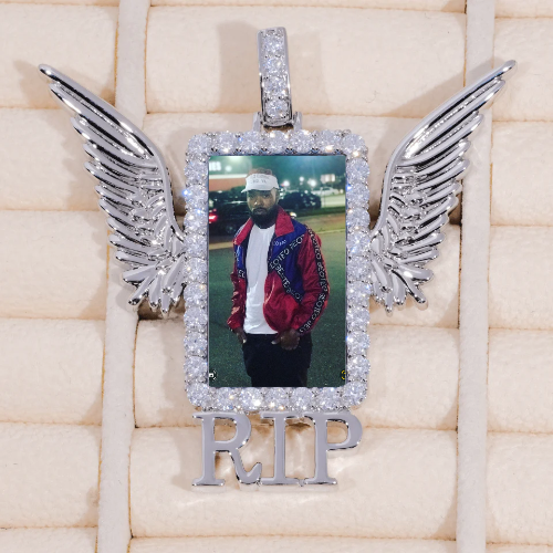 RIP WING 3D CUSTOM PICTURE PENDANT