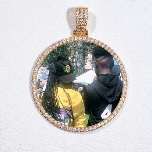 MEDIUM 3D CIRCLE CUSTOM PICTURE PENDANT