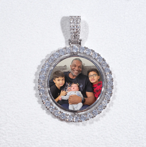 3D Spinning 2-Faced Custom Picture Pendant