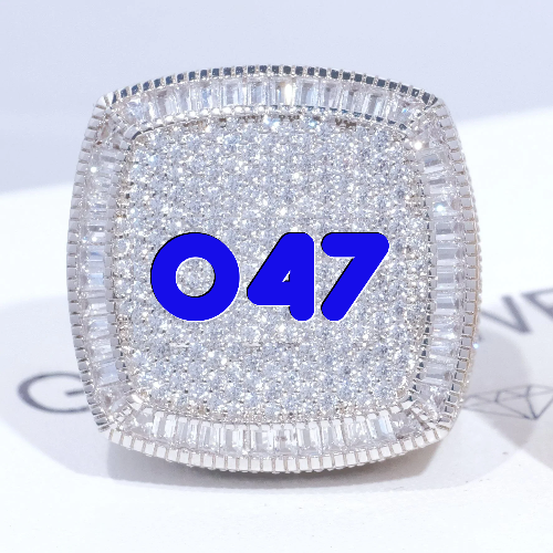 CUSTOM LETTER 3D ICED RING