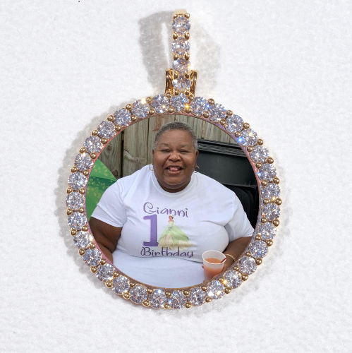 3D CIRCLE CUSTOM PICTURE PENDANT SMALL SIZE