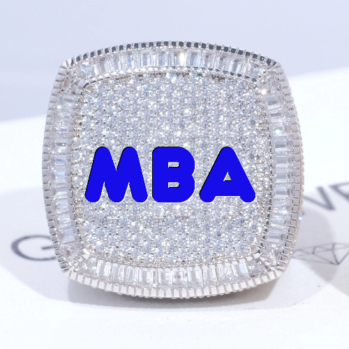 CUSTOM LETTER 3D ICED RING