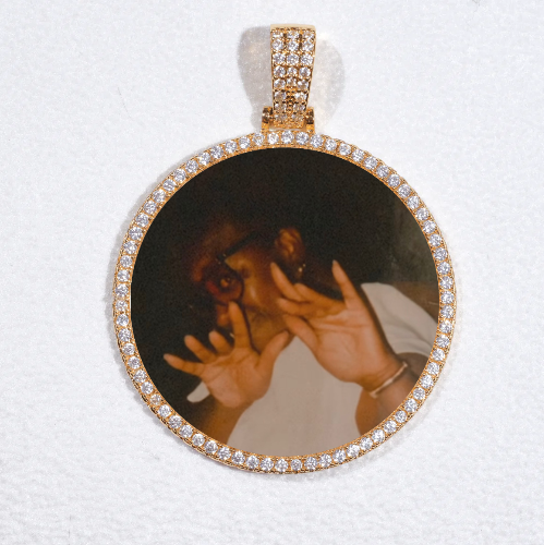 MEDIUM 3D CIRCLE CUSTOM PICTURE PENDANT