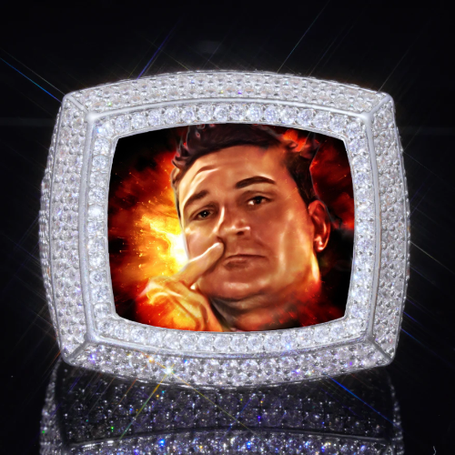 3D CUSTOM PICTURE ICED RING