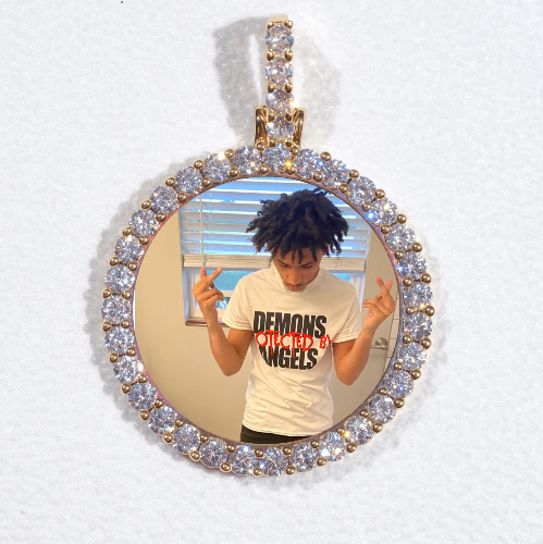 3D CIRCLE CUSTOM PICTURE PENDANT SMALL SIZE