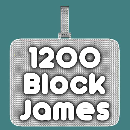 CUSTOM LETTER NECKLACE 3D BIG SQUARE