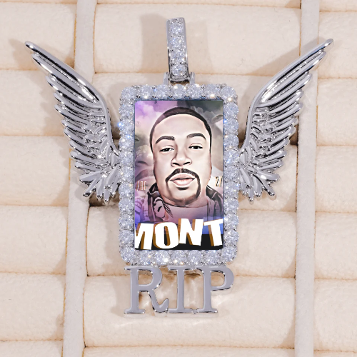 RIP WING 3D CUSTOM PICTURE PENDANT
