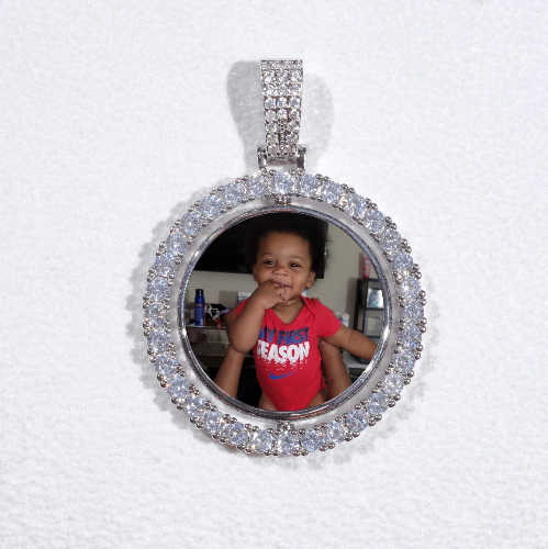 3D Spinning 2-Faced Custom Picture Pendant