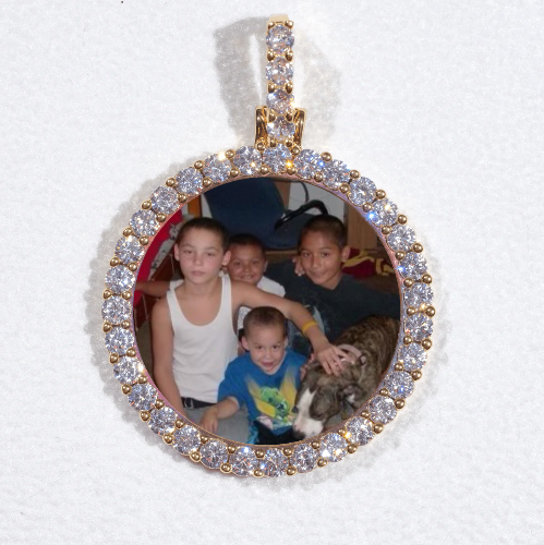 3D CIRCLE CUSTOM PICTURE PENDANT SMALL SIZE