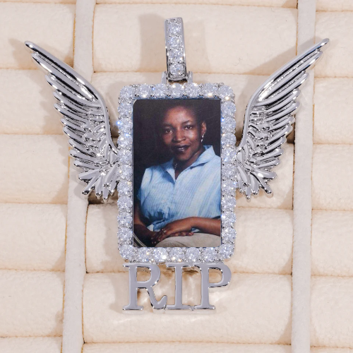 RIP WING 3D CUSTOM PICTURE PENDANT