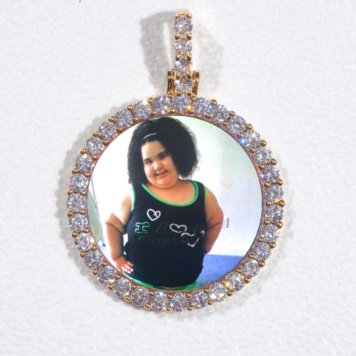 3D CIRCLE CUSTOM PICTURE PENDANT SMALL SIZE