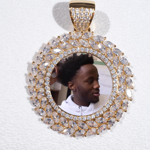 Large 3D Wheat Ear Custom Picture Pendant