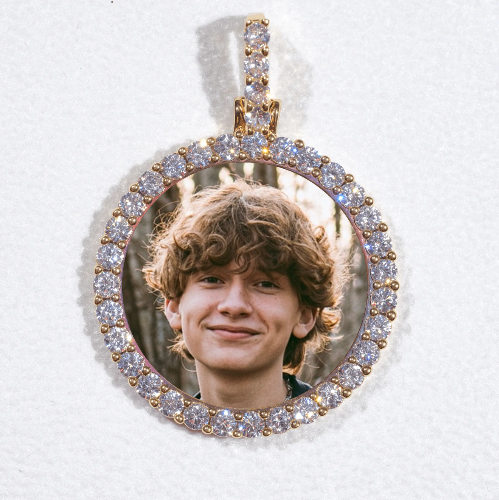 3D CIRCLE CUSTOM PICTURE PENDANT SMALL SIZE