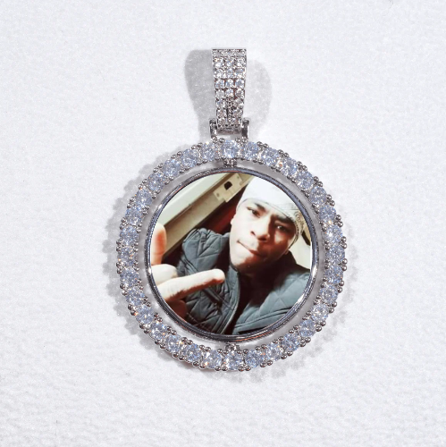 3D Spinning 2-Faced Custom Picture Pendant