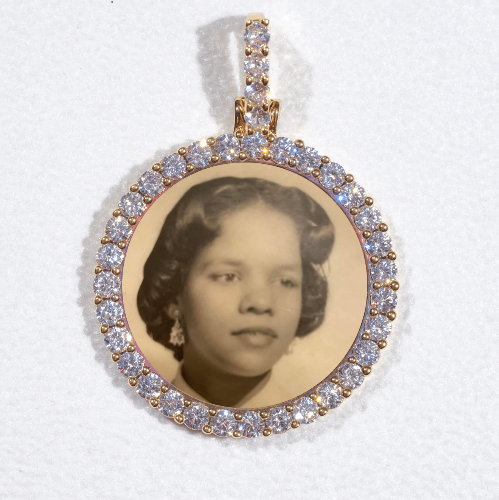 3D CIRCLE CUSTOM PICTURE PENDANT SMALL SIZE