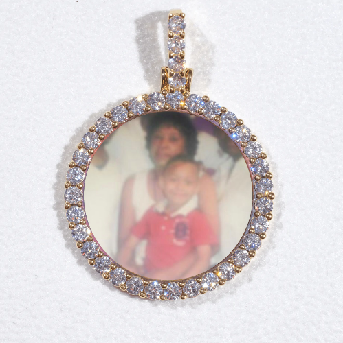 3D CIRCLE CUSTOM PICTURE PENDANT SMALL SIZE