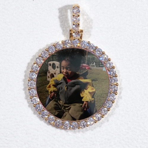 3D CIRCLE CUSTOM PICTURE PENDANT SMALL SIZE