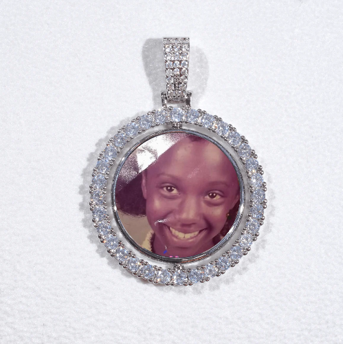 3D Spinning 2-Faced Custom Picture Pendant
