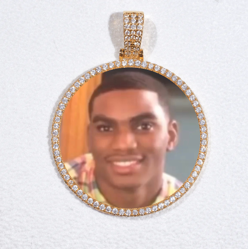 MEDIUM 3D CIRCLE CUSTOM PICTURE PENDANT