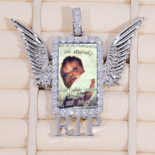 RIP WING 3D CUSTOM PICTURE PENDANT