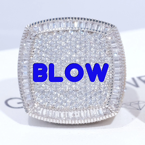CUSTOM LETTER 3D ICED RING
