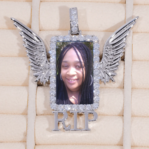 RIP WING 3D CUSTOM PICTURE PENDANT