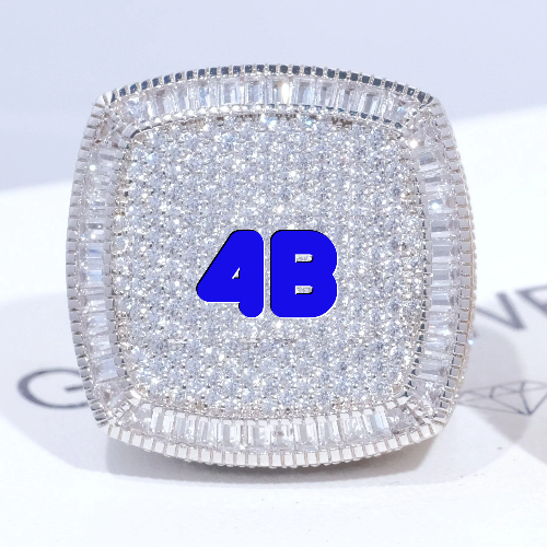CUSTOM LETTER 3D ICED RING
