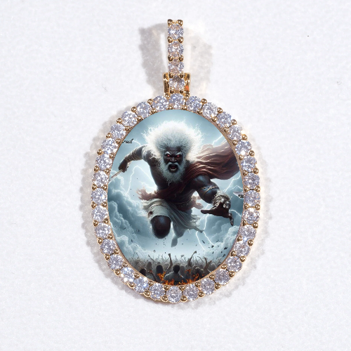 3D Oval Custom Picture Pendant