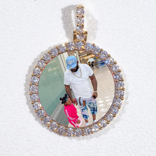 3D CIRCLE CUSTOM PICTURE PENDANT SMALL SIZE