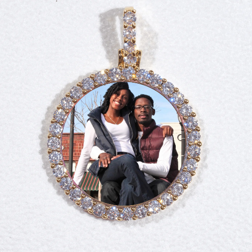3D CIRCLE CUSTOM PICTURE PENDANT SMALL SIZE