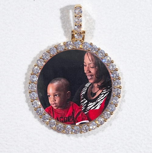 3D CIRCLE CUSTOM PICTURE PENDANT SMALL SIZE