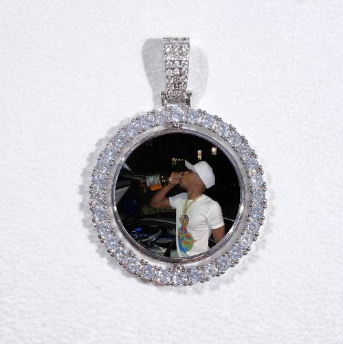 3D Spinning 2-Faced Custom Picture Pendant