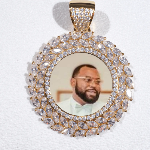 Large 3D Wheat Ear Custom Picture Pendant