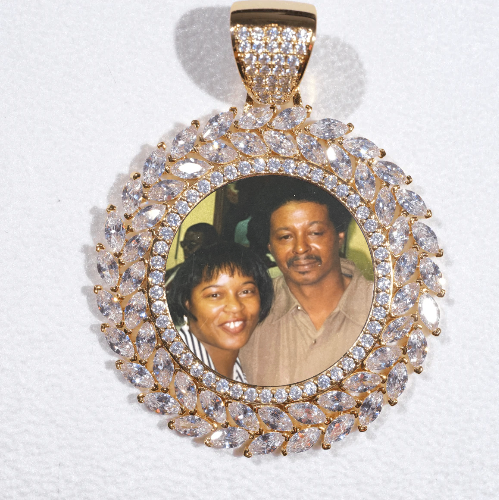 Large 3D Wheat Ear Custom Picture Pendant
