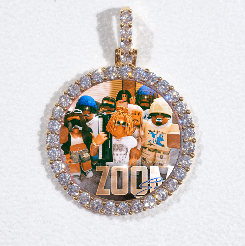 3D CIRCLE CUSTOM PICTURE PENDANT SMALL SIZE