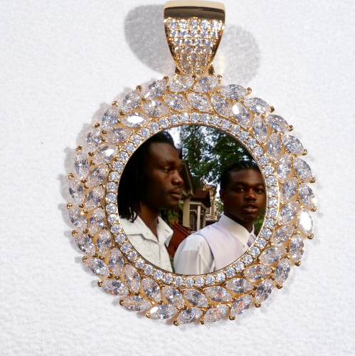 Large 3D Wheat Ear Custom Picture Pendant