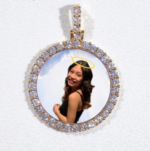 3D CIRCLE CUSTOM PICTURE PENDANT SMALL SIZE