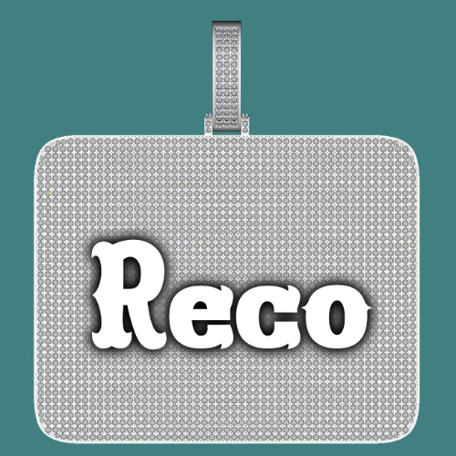 CUSTOM LETTER NECKLACE 3D BIG SQUARE