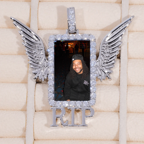 RIP WING 3D CUSTOM PICTURE PENDANT