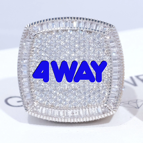 CUSTOM LETTER 3D ICED RING