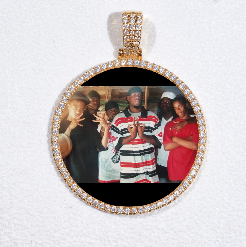 MEDIUM 3D CIRCLE CUSTOM PICTURE PENDANT