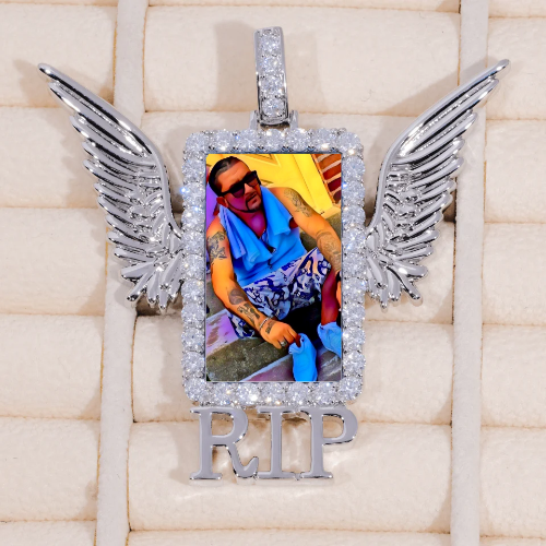 RIP WING 3D CUSTOM PICTURE PENDANT