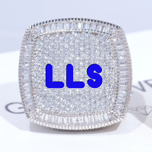 CUSTOM LETTER 3D ICED RING