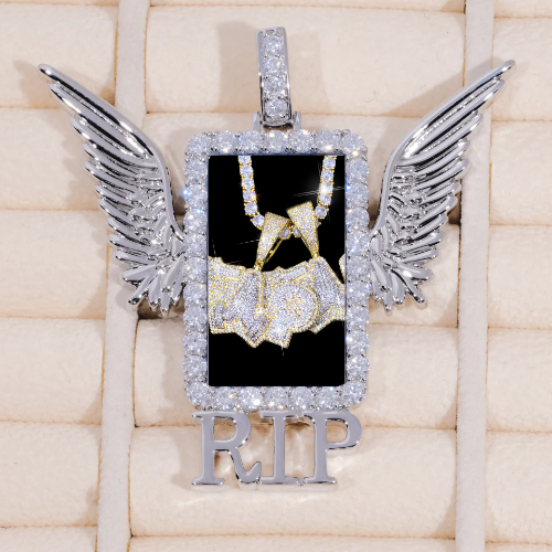 RIP WING 3D CUSTOM PICTURE PENDANT