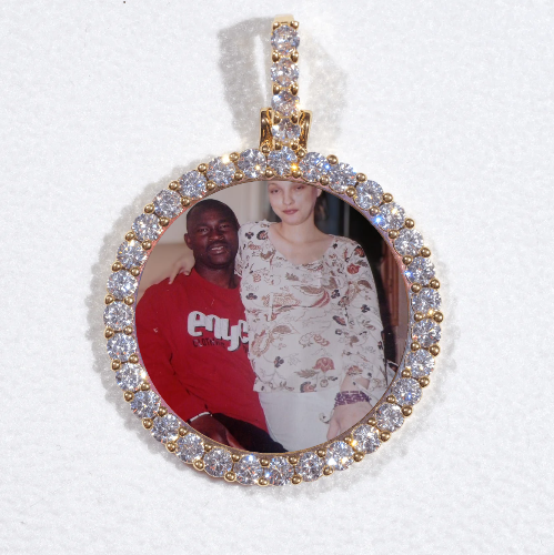 3D CIRCLE CUSTOM PICTURE PENDANT SMALL SIZE