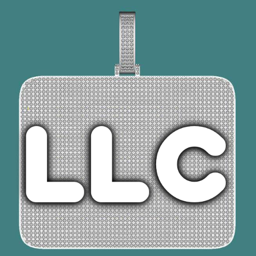 CUSTOM LETTER NECKLACE 3D BIG SQUARE