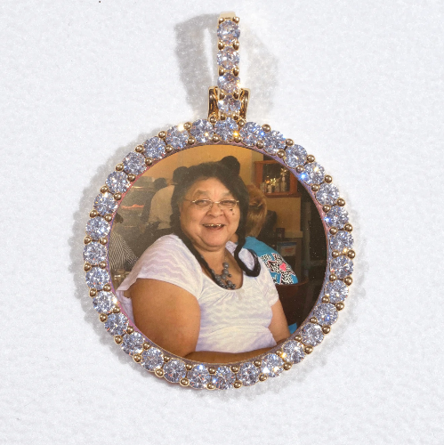 3D CIRCLE CUSTOM PICTURE PENDANT SMALL SIZE