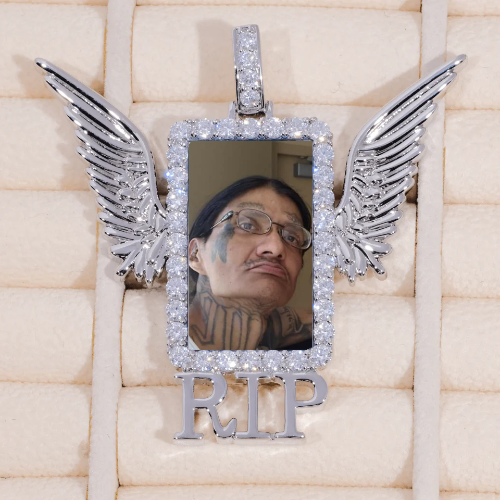 RIP WING 3D CUSTOM PICTURE PENDANT