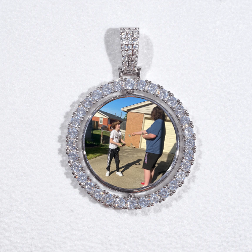 3D Spinning 2-Faced Custom Picture Pendant