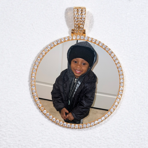 MEDIUM 3D CIRCLE CUSTOM PICTURE PENDANT